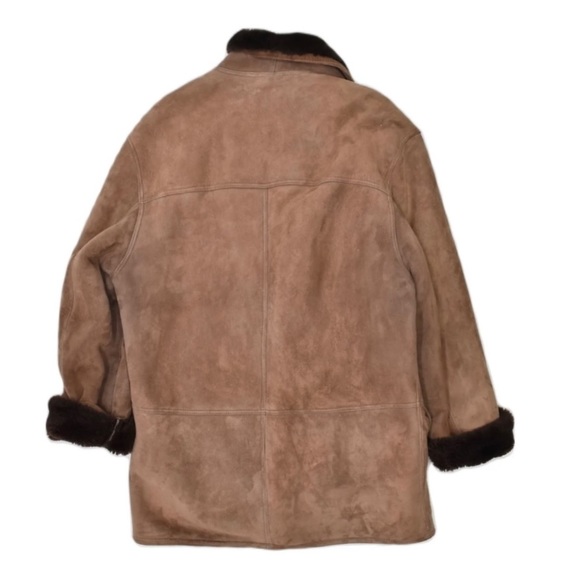 SALE * Vintage Toast/Espresso 🇮🇹 Shearling Lambskin Coat - Picture 2 of 5